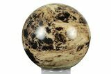 Polished Black Opal Sphere - Madagascar #250797-1